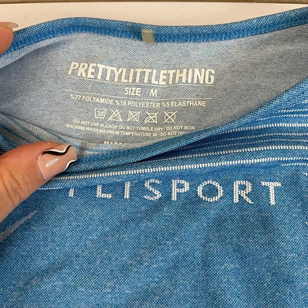 New!PrettyLittleThing| Activewear Set| Steel blue - Picture 6 of 11